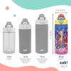 imageZak Designs Sage Minecraft Kids Water Bottle For School or Travel 16oz Durable Plastic Water Bottle With Straw Handle and LeakProof PopUp Spout Cover CreeperInside Out 2