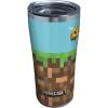 imageTervis Made in USA Double Walled Minecraft Insulated Tumbler Cup Keeps Drinks Cold ampamp Hot 16oz Grass BlockStainless Steel