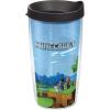 imageTervis Traveler Minecraft Cover Art Triple Walled Insulated Tumbler Travel Cup Keeps Drinks Cold ampamp Hot 20oz Stainless SteelClassic
