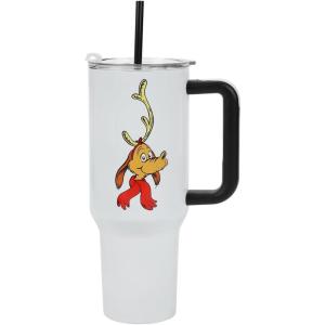 imageBioworld Minecraft Creeper ampamp TNT 40 Oz Black Stainless Steel Tumbler With HandleThe Grinch Max