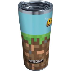 imageTervis Made in USA Double Walled Minecraft Insulated Tumbler Cup Keeps Drinks Cold ampamp Hot 16oz Grass BlockStainless Steel