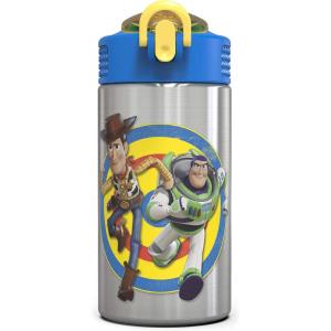 imageZak Designs  MICIV151 27oz Minecraft 188 Stainless Steel Water Bottle with Flipup Straw Spout and Locking Spout Cover Durable Cup for Sports or Travel 27oz Minecraft CreeperToy Story 4