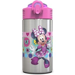 imageZak Designs  MICIV151 27oz Minecraft 188 Stainless Steel Water Bottle with Flipup Straw Spout and Locking Spout Cover Durable Cup for Sports or Travel 27oz Minecraft CreeperMinnie