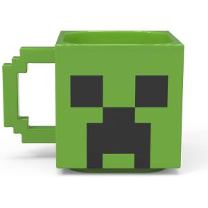 imageZak Designs Minecraft Creeper Unique 3D Character Sculpted Ceramic Coffee Mug Collectible Keepsake and Wonderful Coffee Mug 21oz Creeper BPAFree