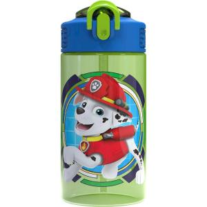 imageZak Designs Sage Minecraft Kids Water Bottle For School or Travel 16oz Durable Plastic Water Bottle With Straw Handle and LeakProof PopUp Spout Cover CreeperPaw Patrol