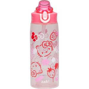 imageZak Designs Sage Minecraft Kids Water Bottle For School or Travel 16oz Durable Plastic Water Bottle With Straw Handle and LeakProof PopUp Spout Cover CreeperHello Kitty 25 Ounces