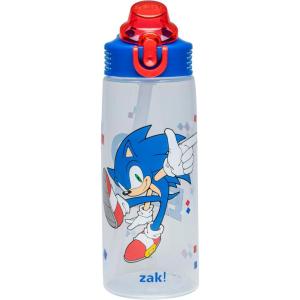 imageZak Designs Sage Minecraft Kids Water Bottle For School or Travel 16oz Durable Plastic Water Bottle With Straw Handle and LeakProof PopUp Spout Cover CreeperSonic