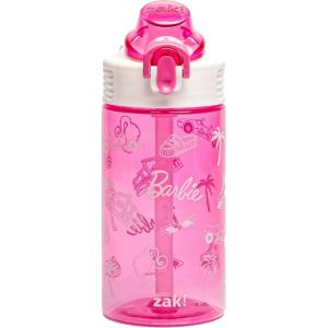 imageZak Designs Sage Minecraft Kids Water Bottle For School or Travel 16oz Durable Plastic Water Bottle With Straw Handle and LeakProof PopUp Spout Cover CreeperBarbie