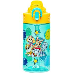 imageZak Designs Sage Minecraft Kids Water Bottle For School or Travel 16oz Durable Plastic Water Bottle With Straw Handle and LeakProof PopUp Spout Cover CreeperPAW Patrol Chase  Marshall  Skye  Rubble  Everest