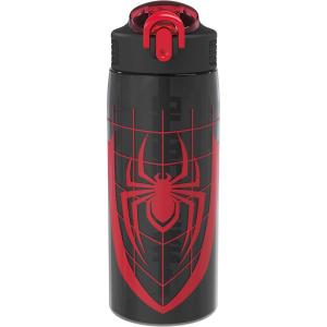 imageZak Designs Sage Minecraft Kids Water Bottle For School or Travel 16oz Durable Plastic Water Bottle With Straw Handle and LeakProof PopUp Spout Cover CreeperMarvel SpiderMan