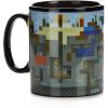 imagePaladone Minecraft XL Heat Change Travel Coffee or Tea Mug  Large Coffee Cup 550ml Featuring Mine Scene From the Game