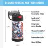 imageTHERMOS FUNTAINER Water Bottle with Straw  12 Ounce  Kids Stainless Steel Vacuum Insulated Water Bottle with Lid MinecraftAvengers