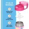 imageTHERMOS FUNTAINER Water Bottle with Straw  12 Ounce  Kids Stainless Steel Vacuum Insulated Water Bottle with Lid MinecraftBarbie