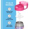 imageTHERMOS FUNTAINER Water Bottle with Straw  12 Ounce  Kids Stainless Steel Vacuum Insulated Water Bottle with Lid MinecraftGabbys Dollhouse