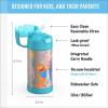imageTHERMOS FUNTAINER Water Bottle with Straw  12 Ounce  Kids Stainless Steel Vacuum Insulated Water Bottle with Lid MinecraftMs Rachel