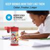 imageTHERMOS FUNTAINER Water Bottle with Straw  12 Ounce  Kids Stainless Steel Vacuum Insulated Water Bottle with Lid MinecraftPAW PATROL BOY