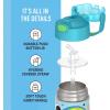 imageTHERMOS FUNTAINER Water Bottle with Straw  12 Ounce  Kids Stainless Steel Vacuum Insulated Water Bottle with Lid MinecraftPRESCHOOL MICKEY