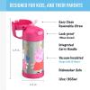 imageTHERMOS FUNTAINER Water Bottle with Straw  12 Ounce  Kids Stainless Steel Vacuum Insulated Water Bottle with Lid MinecraftPeppa Pig