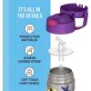 imageTHERMOS FUNTAINER Water Bottle with Straw  12 Ounce  Kids Stainless Steel Vacuum Insulated Water Bottle with Lid MinecraftRainbow High