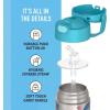 imageTHERMOS FUNTAINER Water Bottle with Straw  12 Ounce  Kids Stainless Steel Vacuum Insulated Water Bottle with Lid MinecraftScoobyDoo