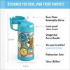 imageTHERMOS FUNTAINER Water Bottle with Straw  12 Ounce  Kids Stainless Steel Vacuum Insulated Water Bottle with Lid MinecraftScoobyDoo