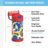imageTHERMOS FUNTAINER Water Bottle with Straw  12 Ounce  Kids Stainless Steel Vacuum Insulated Water Bottle with Lid MinecraftSonic the Hedgehog