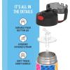 imageTHERMOS FUNTAINER Water Bottle with Straw  12 Ounce  Kids Stainless Steel Vacuum Insulated Water Bottle with Lid MinecraftSuper Mario Brothers