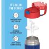 imageTHERMOS FUNTAINER Water Bottle with Straw  12 Ounce  Kids Stainless Steel Vacuum Insulated Water Bottle with Lid MinecraftSuperman
