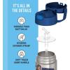 imageTHERMOS FUNTAINER Water Bottle with Straw  12 Ounce  Kids Stainless Steel Vacuum Insulated Water Bottle with Lid MinecraftThor