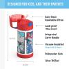 imageTHERMOS FUNTAINER Water Bottle with Straw  12 Ounce  Kids Stainless Steel Vacuum Insulated Water Bottle with Lid MinecraftTransformers