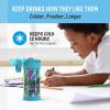 imageTHERMOS FUNTAINER Water Bottle with Straw  12 Ounce  Kids Stainless Steel Vacuum Insulated Water Bottle with Lid MinecraftTrolls 3 Movie