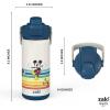 imageZak Designs Beacon Insulated Bottle Minecraft  14 oz  Durable Stainless Steel  DoubleWall Vacuum Insulation Silicone Spout ampamp PushButton LeakProof Lid  Dishwasher SafeMickey Mouse
