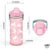imageZak Designs Beacon Insulated Bottle Minecraft  14 oz  Durable Stainless Steel  DoubleWall Vacuum Insulation Silicone Spout ampamp PushButton LeakProof Lid  Dishwasher SafeUnicorn