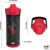 imageZak Designs Beacon Insulated Bottle Minecraft  14 oz  Durable Stainless Steel  DoubleWall Vacuum Insulation Silicone Spout ampamp PushButton LeakProof Lid  Dishwasher SafeSpiderMan Classic