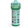 imageZak Designs Beacon Insulated Bottle Minecraft  14 oz  Durable Stainless Steel  DoubleWall Vacuum Insulation Silicone Spout ampamp PushButton LeakProof Lid  Dishwasher SafeMinecraft