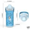 imageZak Designs Beacon Insulated Bottle Minecraft  14 oz  Durable Stainless Steel  DoubleWall Vacuum Insulation Silicone Spout ampamp PushButton LeakProof Lid  Dishwasher SafeBluey