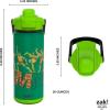 imageZak Designs Beacon Insulated Bottle Minecraft  14 oz  Durable Stainless Steel  DoubleWall Vacuum Insulation Silicone Spout ampamp PushButton LeakProof Lid  Dishwasher SafeTeenage Mutant Ninja Turtles Retro