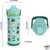 imageZak Designs Beacon Insulated Bottle Minecraft  14 oz  Durable Stainless Steel  DoubleWall Vacuum Insulation Silicone Spout ampamp PushButton LeakProof Lid  Dishwasher SafeMinecraft