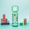 imageZak Designs Beacon Insulated Bottle Minecraft  14 oz  Durable Stainless Steel  DoubleWall Vacuum Insulation Silicone Spout ampamp PushButton LeakProof Lid  Dishwasher SafeMinecraft