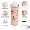 imageZak Designs Beacon Insulated Bottle Minecraft  14 oz  Durable Stainless Steel  DoubleWall Vacuum Insulation Silicone Spout ampamp PushButton LeakProof Lid  Dishwasher SafePrincess