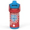 imageZak Designs Beacon Insulated Bottle Minecraft  14 oz  Durable Stainless Steel  DoubleWall Vacuum Insulation Silicone Spout ampamp PushButton LeakProof Lid  Dishwasher SafeSpidey and His Amazing Friends