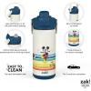 imageZak Designs Beacon Insulated Bottle Minecraft  14 oz  Durable Stainless Steel  DoubleWall Vacuum Insulation Silicone Spout ampamp PushButton LeakProof Lid  Dishwasher SafeMickey Mouse