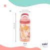 imageZak Designs Minecraft Kids Water Bottle with Straw and Built in Carrying Loop Set Made of Plastic LeakProof Water Bottle Designs CreeperPig 16 oz 2pc SetFanciful Unicorn and Happy Fruit
