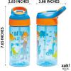 imageZak Designs Minecraft Kids Water Bottle with Straw and Built in Carrying Loop Set Made of Plastic LeakProof Water Bottle Designs CreeperPig 16 oz 2pc SetBlippi