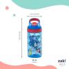 imageZak Designs Minecraft Kids Water Bottle with Straw and Built in Carrying Loop Set Made of Plastic LeakProof Water Bottle Designs CreeperPig 16 oz 2pc SetSonic