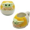 imageZak Designs Minecraft Mug Unique Ceramic Coffee Cup Set Can Coffee Mugs with Comfortable Handle for Gamer Gifts Dishwasher and Microwave Safe 115 oz 4Piece SetBaby YodaThe Child in Cradle