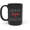imageZak Designs Minecraft Mug Unique Ceramic Coffee Cup Set Can Coffee Mugs with Comfortable Handle for Gamer Gifts Dishwasher and Microwave Safe 115 oz 4Piece SetHouse of the Dragon