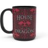 imageZak Designs Minecraft Mug Unique Ceramic Coffee Cup Set Can Coffee Mugs with Comfortable Handle for Gamer Gifts Dishwasher and Microwave Safe 115 oz 4Piece SetHouse of the Dragon