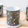 imageZak Designs Minecraft Mug Unique Ceramic Coffee Cup Set Can Coffee Mugs with Comfortable Handle for Gamer Gifts Dishwasher and Microwave Safe 115 oz 4Piece SetMinecraft