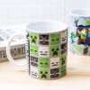 imageZak Designs Minecraft Mug Unique Ceramic Coffee Cup Set Can Coffee Mugs with Comfortable Handle for Gamer Gifts Dishwasher and Microwave Safe 115 oz 4Piece SetMinecraft